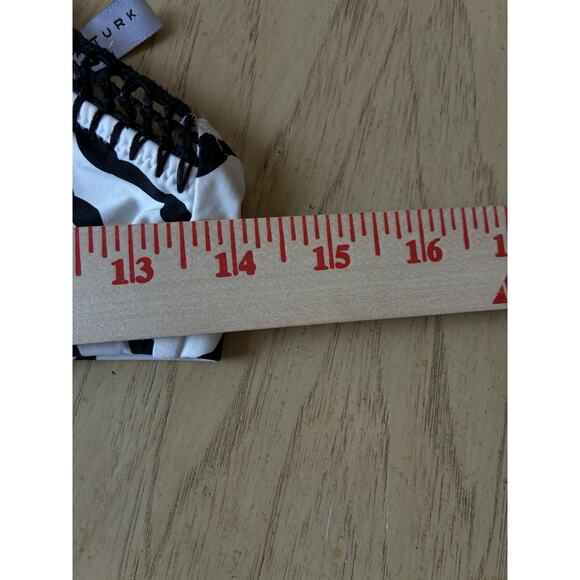 Trina Turk Ibiza Bikini Sz 6 Peacock Feathers Multicolored print Crochet Boho - Picture 15 of 16